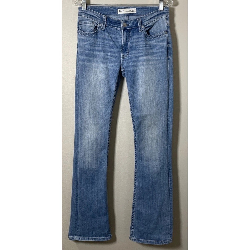 BKE Payton Universal Fit Mid Rise Stretch Boot Cut Jeans Size 7 28"x32"